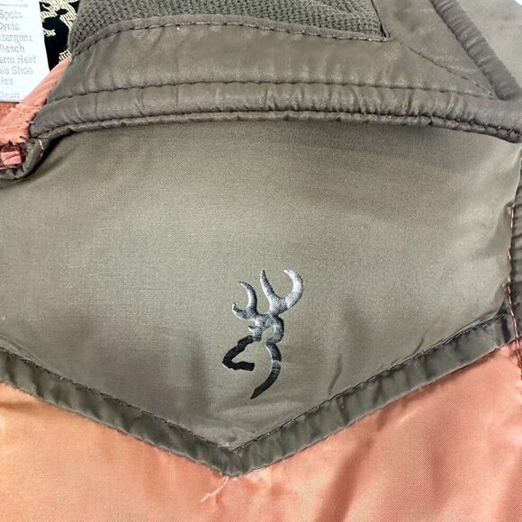 Browning Vintage Down Vest Size Medium Hunting USA Made Outdoors Camping - Picture 7 of 8